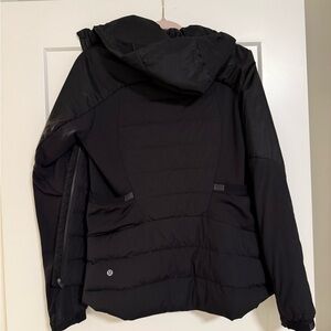Lululemon Black Hooded Puffer Jacket